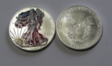 1999 COLORIZED AMERICAN SILVER DOLLAR LOT IS FOR ONE COIN