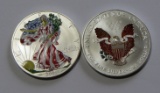 2001 COLORIZED AMERICAN SILVER DOLLAR LOT IS FOR ONE COIN