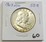 1963D/D Franklin Half Dollar