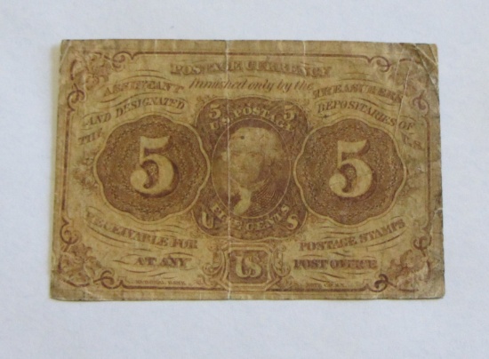 5 CENT FRACTIONAL CURRENCY