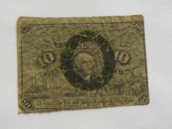 10 CENT FRACTIONAL CURRENCY