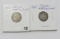 Lot of 2 - 1856 & 1885 Seated Liberty Dime
