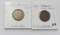 Lot of 2 - 1901 & 1903 - 4 Diamonds Indian Head Cent