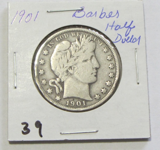 1901 Barber Half Dollar