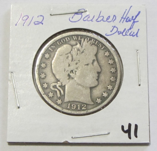 1912 Barber Half Dollar