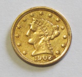 $2.5 GOLD QUARTER LIBERTY EAGLE