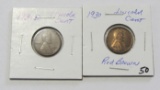Lot of 2 - 1930 Red Brown & 1931-D Lincoln Cent