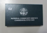 1996 National Community Commemorative Proof Silver Dollar Box/COA