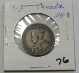 1913 Canada Silver Quarter