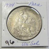 1935 Silver Peru 1 Sol