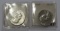 2 PROOF FRANKLIN HALF DOLLARS 1960 1961