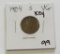 KEY 1909-S WHEAT CENT VG