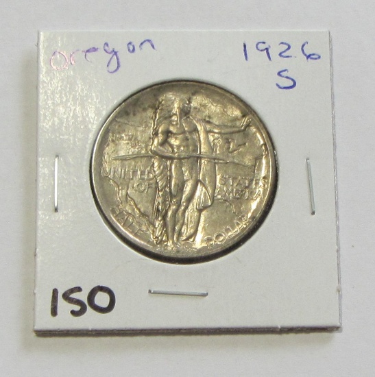 TOUGHER OREGON 1926-S SILVER COMMEMORATIVE