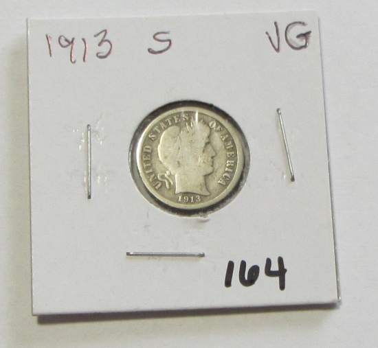 1913-S BARBER DIME