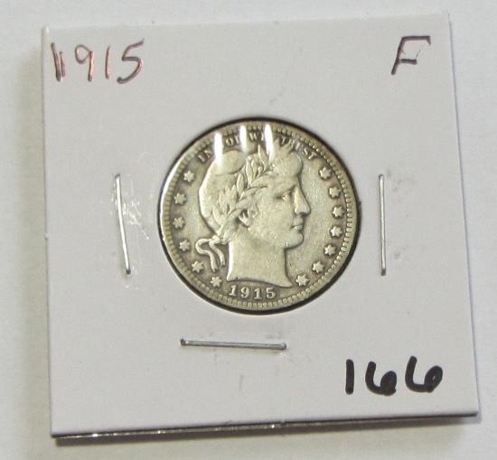 1915 BARBER QUARTER MID GRADE