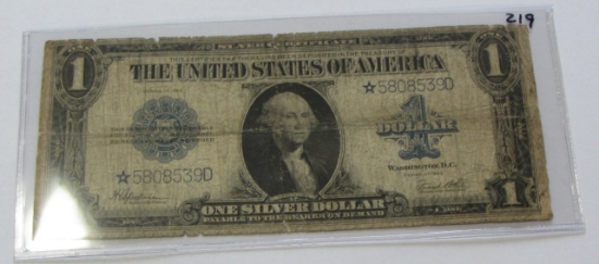 1923 - Rare STAR NOTE $1 Silver Certificate