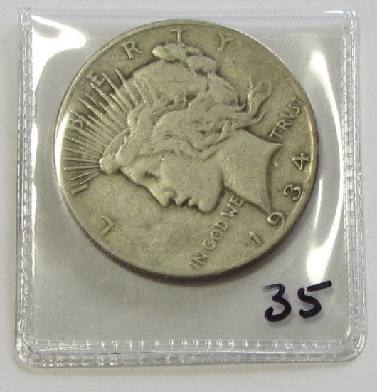 1934-S Peace Dollar - Key Date