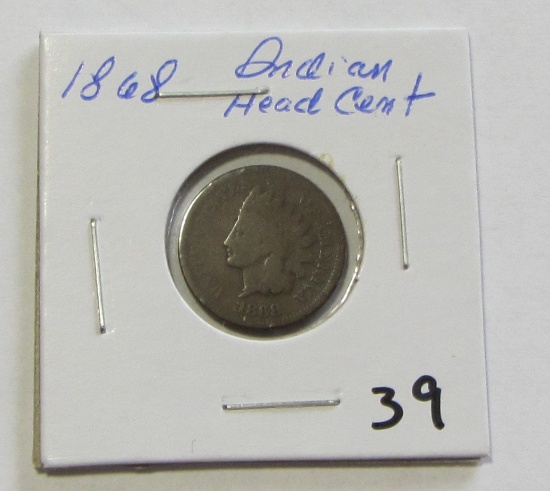 1868 Indian Head Cent - Semi Key Date
