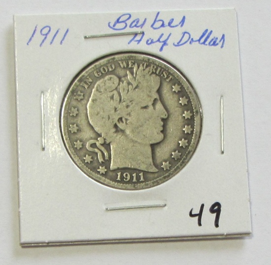 1911 Barber Half Dollar