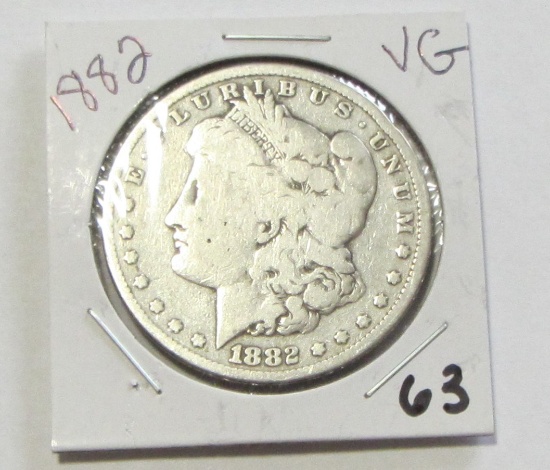1882 $1 MORGAN SILVER DOLLAR