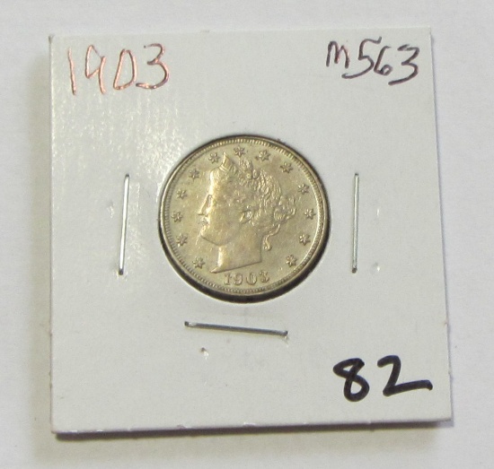 UNCIRCULATED 1903 LIBERTY NICKEL