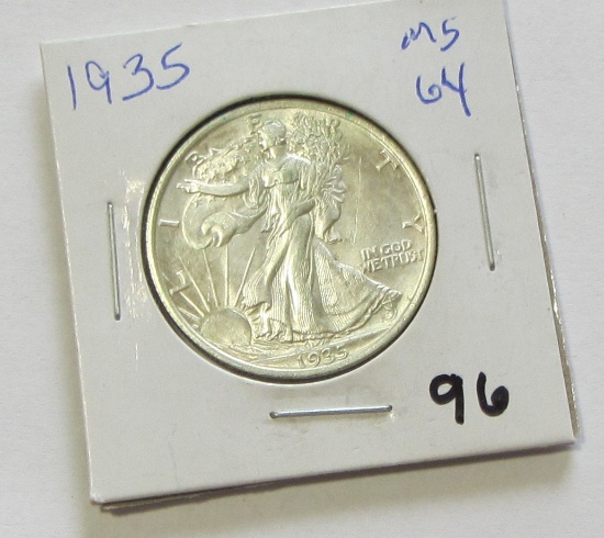 1935 WALKING LIBERTY HALF BU