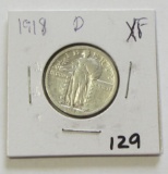 1918-D STANDING LIBERTY QUARTER VF