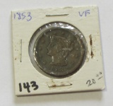 1853 LARGE CENT