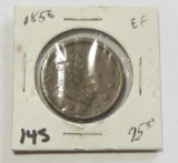 1856 HIGH GRADE BRAIDED HAIR LARGE CENT