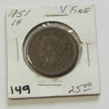 1851 LARGE CENT