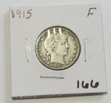 1915 BARBER QUARTER MID GRADE