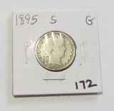 1895-S BARBER QUARTER