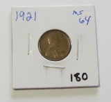 1921 WHEAT CENT UNC