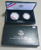COLUMBUS QUINCENTENARY $1 AND HALF SILVER PROOF SET