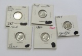 PROOF DIME LOT 1960S