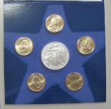 2007 SILVER DOLLAR EAGLE SET $1