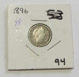 1896 BARBER DIME