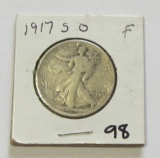 1917-S WALKING LIBERTY HALF OBVERSE MINT