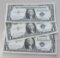 Lot of 3 Consecutive Serial Numbers - 1957 $1 Silver Certificate Blue Seal