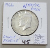 1966 Kennedy Half Dollar - Double Profile