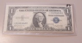 1935H $1 Silver Certificate - Star Note - Slightly Off Center