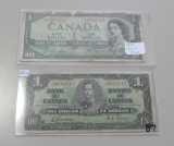 4 $1 CANADA NOTES WITH DEVILS FACE