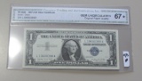 $1 1957-A SILVER CERTIFICATE CGA SUPERB GEM 67