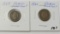 Lot of 2 - 1859 & 1860 Indian Head Cent