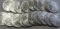 ROLL OF SILVER EAGLES BU 20 COINS TOTAL DATED 2011 PICTURE IS A STOCK PHOTO