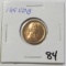 1909 VDB WHEAT CENT RED UNCIRCULATED LUSTER