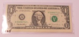 1995 $1 Boston Federal Reserve Note - Off Center