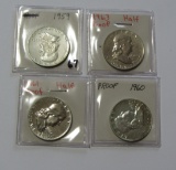 LOT OF 4 SILVER FRANKLINS PROOF AND MS