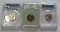 SILVER QUARTER LOT 60-D 54 62 PCGS AND NNC