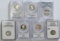 SILVER QUARTER PROOF LOT NGC AND PCGS 69